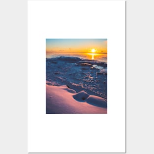 Lake Superior Golden Sunrise Posters and Art